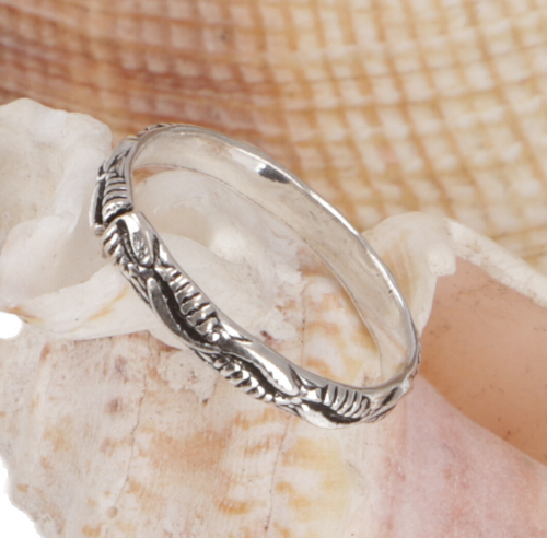 Indian toe ring in 925 sterling silver - Meander 3 - 0,3 cm Ø1,5 cm