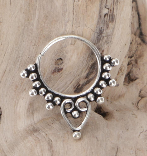 Creole, Septum Ring, Nose Ring, Nose Piercing, Mini Earring, Ear Piercing - Model 26 Ø1 cm