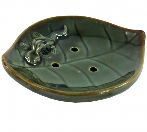 Ceramic smoking plate `leaf` - model 8 - 2,5x13x11,5 cm 