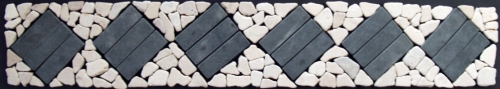 Mosaic tiles border - Design 3 - 1x90x15 cm 