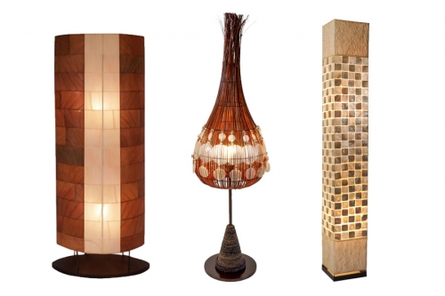 Floor Lamps made of natural materials