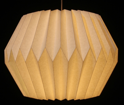 Origami design paper lampshade - Model Umbria - 27x38x38 cm Ø38 cm