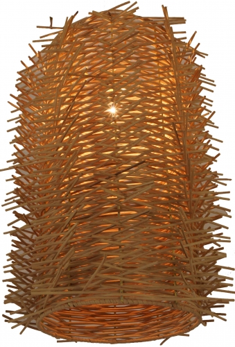Ceiling lamp/ceiling light, handmade in Bali from natural material, rattan - model Capriano - 50x38x38 cm Ø38 cm