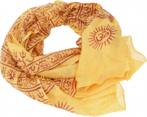 Thin Baba cloth, Benares Lunghi - yellow
