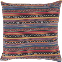 Boho style pillowcase, woven ethnic pillowcase - lilac/orange