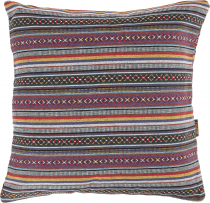 Boho style cushion cover, woven ethno cushion cover - lilac/green