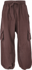 Goa pants, men`s yoga pants, comfortable casual pants - dark brow..