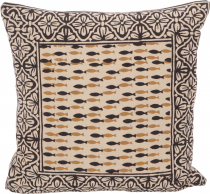 Block print cushion cover, ethnic cushion cover, decorative cushi..