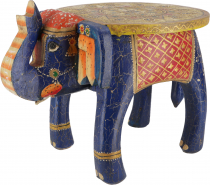 Decorative object, elephant shaped flower bank - blue