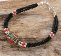 Tibet jewelry bead bracelet, ethnic bracelet - Model 1