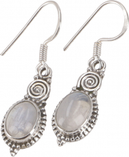 Silver earrings, filigree ethno earrings, boho ornament earrings ..