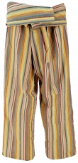 Thai fisherman pants in striped woven fine cotton, wrap pants, yo..