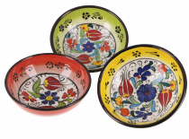 3`er Set Oriental bowls, bowl, cereal bowl Ø 13 cm, hand painted ..