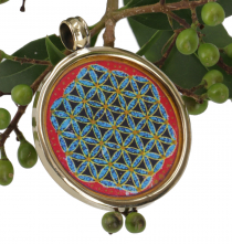 Indian amulet, talisman, locket - Flower of life