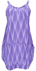 Boho mini dress, summer tunic, little dangler - lilac