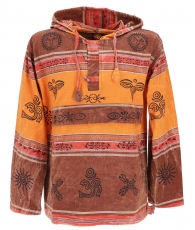 Goa hoodie, Baja Hoody Nepalhoodie - rust orange