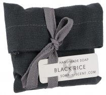 Handmade scented soap in cotton bag, 100 g Fair Trade - Black Ric..