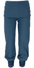 Yoga-Hose mit Minirock in Bio-Qualität - orion blau