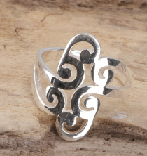 Silver Ring, Boho Style Ethno Ring - Model 20
