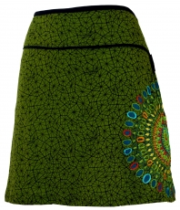 Mini skirt, Summer skirt, Hippie skirt, Goa skirt - green