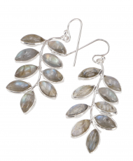Boho silver earrings from India silver earrings Bollywood - labra..