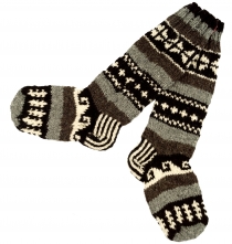 Hand knitted sheep wool socks, Nepal socks 38/39