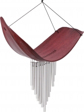 Aluminium sound-chime, exotic wind chime - Palm leaf red
