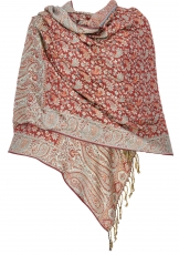 Indian scarf, stole with paisley pattern, shoulder scarf - motif ..