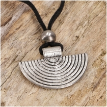 Ethno necklace, costume jewelry - half spiral
