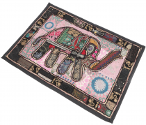 Oriental elephant table runner, wall hanging, single piece 95*65 ..