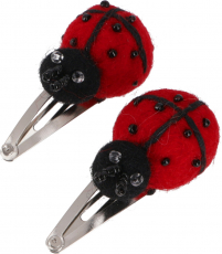 Felt hair clip, 1 pair of felt hair clips - Ladybird