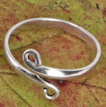Brass toe ring, goa jewellery silver - Model1