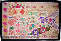 Indian tapestry patchwork wall hanging/table runner single piece ..