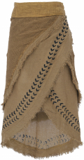 Goa wrap skirt, tribal layered skirt, boho skirt - massala