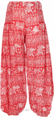 Airy muck pants, boho harem pants, bloomers - elephant red