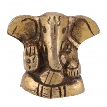 Ganesha statue made of brass 4 cm - motive 3