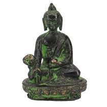 Brass Buddha statue medicine Buddha 8 cm - Model 4