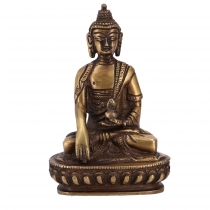 Buddha statue brass Bhumisparsa Mudra 14 cm - model 5