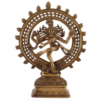 Brass figure, statue Shiva in the wreath of fire 29 cm - motif 9
