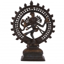 Brass figure, statue Shiva in the wreath of fire 29 cm - motif 8