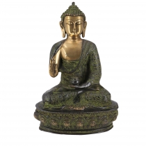 Buddha statue brass Amoghasiddhi Buddha 32 cm - Model 1