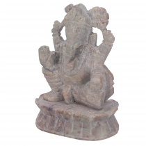 Ganeah figure in soapstone, Ganesha sculpture - Model 2