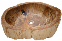 Solid Fossil Wood Countertop Wash Basin, Wash Bowl, Natural Stone..