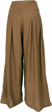 Boho culottes, wide summer pants - khaki