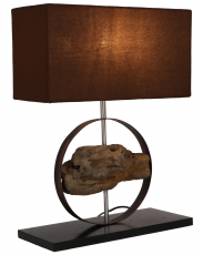 Table lamp/table lamp, handmade from natural material - model Mil..