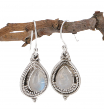 Indian silver earrings, delicate ethno earrings, boho ornament ea..