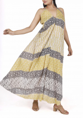 Boho cotton maxi dress, magic dress, convertible summer dress - b..
