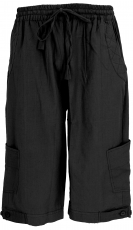 3/4 Yoga pants, Goa pants, Goa shorts - black