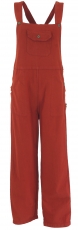 Dungarees, ethnic style, boho pants - rust red