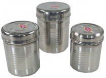 Stainless steel spice box set of 3